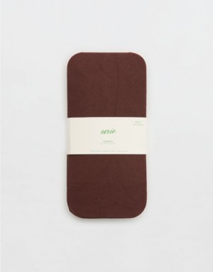 Aerie Basic Socks Khaki | 2316UXGEP