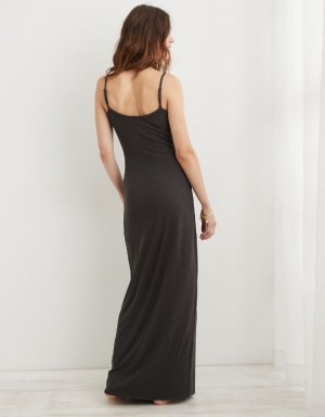 Aerie Bodycon Maxi Dress Grey | 1548BZJXT