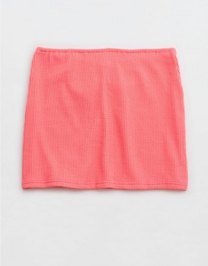 Aerie Crinkle Swim Tube Skirts Coral / Orange | 4613LCPNM