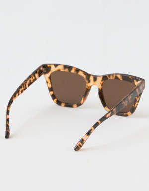 Aerie Dream On Sunglasses Light Brown | 7592FRTBH