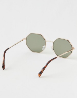 Aerie Movin' N Groovin' Sunglasses Olive | 3907PATSH