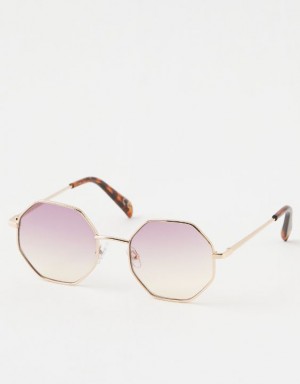 Aerie Movin' N Groovin' Sunglasses Purple | 9248CBQUW