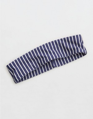 Aerie Narrow Jersey Hair Accessories Royal / Navy | 8234AZLWK