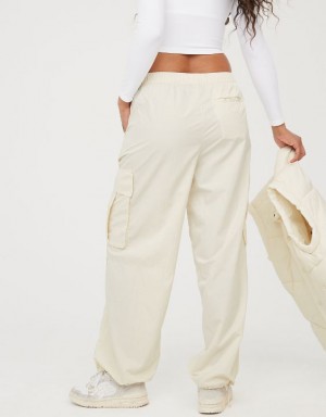 Aerie OFFLINE By Chill Moves Cargo Pants White | 6924WIEBL