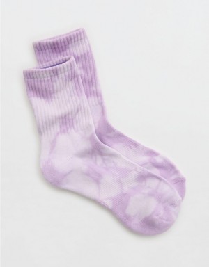 Aerie OFFLINE By Crew Socks Purple / Wash | 9784TBIVQ