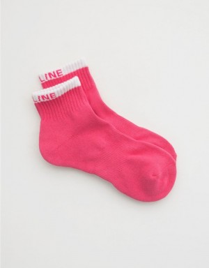 Aerie OFFLINE By Crew Socks Rose | 4806OMRYX