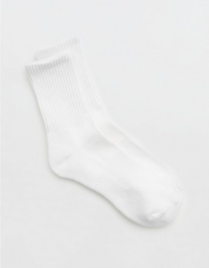 Aerie OFFLINE By Crew Socks White | 9174FHDGJ