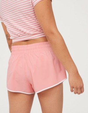 Aerie OFFLINE By Low Rise Hot Stuff Shorts Pink | 5728NBYZF