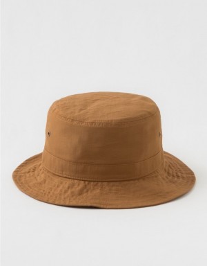 Aerie OFFLINE By Nylon Bucket Hats Brown | 5196FDKZB