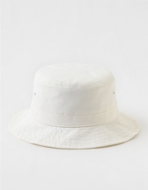 Aerie OFFLINE By Nylon Bucket Hats White | 1830GJWDF