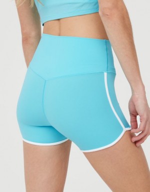 Aerie OFFLINE By Real Me 3" Bike Shorts Blue | 4609MQOXN