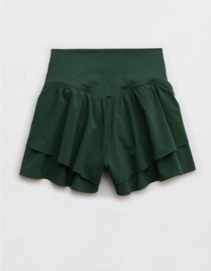 Aerie OFFLINE By Real Me Flirty Shorts Green | 5891APGQN