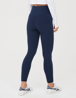 Aerie OFFLINE By Real Me High Waisted Crossover Leggings Royal / Navy | 3625VYJCR