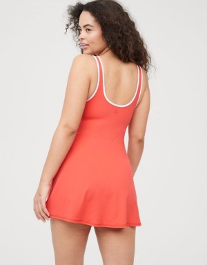 Aerie OFFLINE By Real Me Low Key Dress Red | 9458FVLGW