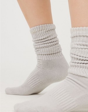 Aerie OFFLINE By Scrunch Socks Grey | 9543PQHRW