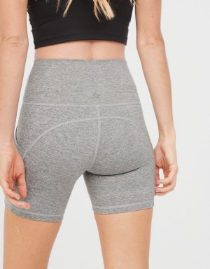 Aerie OFFLINE By The Hugger 5" Pocket Bike Shorts Grey | 5478ZHLQX