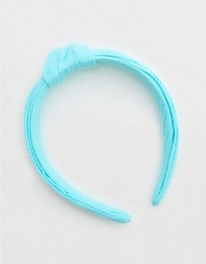 Aerie Pool-To-Party Top Knot Hair Accessories Blue | 7094PBENC