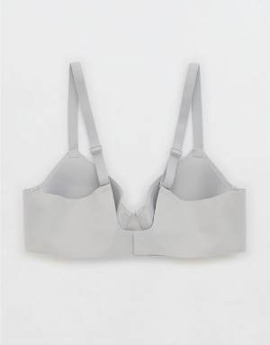 Aerie SMOOTHEZ Full Coverage Lightly Lined Bras Grey | 6718CDPVG