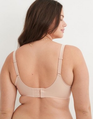 Aerie SMOOTHEZ Full Coverage Lightly Lined Bras Beige | 7648LASCV