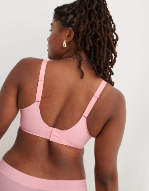 Aerie SMOOTHEZ Full Coverage Lightly Lined Bras Pink | 1762XYEJW