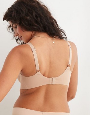 Aerie SMOOTHEZ Unlined Bras Beige | 4309ILNDS