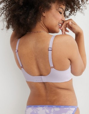 Aerie SMOOTHEZ Unlined Bras Lavender | 4973UBGTN