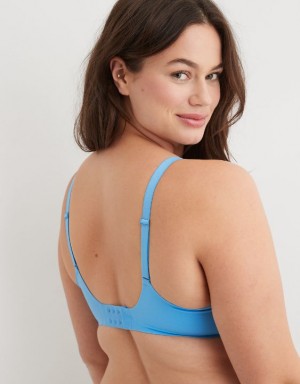 Aerie SMOOTHEZ-ish Wirelesslette Bras Blue | 8249TCRWM