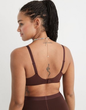 Aerie SMOOTHEZ-ish Wirelesslette Bras Brown | 0937EBNCT