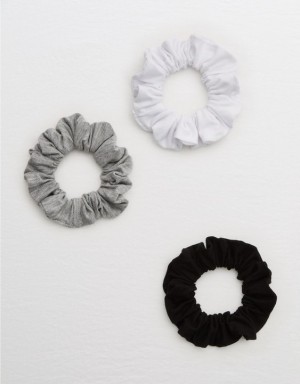 Aerie Scrunchies 3-Pack Hair Accessories Multicolor | 7612MJVOR