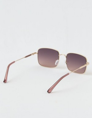 Aerie Seize the Day Sunglasses Gold | 3891YLKHS