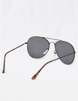 Aerie So Fly Sunglasses Black | 7139VMIFS