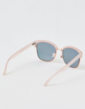 Aerie Squared Away Sunglasses Rose / Gold | 6142PXBHU