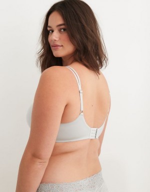 Aerie Sunnie Wireless Push Up Bras Grey | 3720THRYW