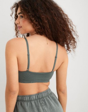 Aerie Superchill Seamless Scooplette Bras Royal | 5274QVOIU