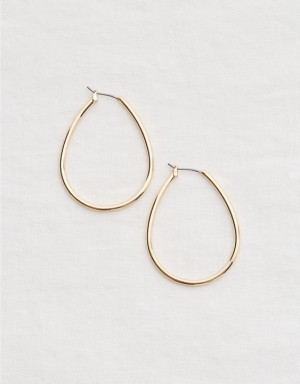 Aerie Teardrop Hoop Jewelry Gold | 0425MBNQO