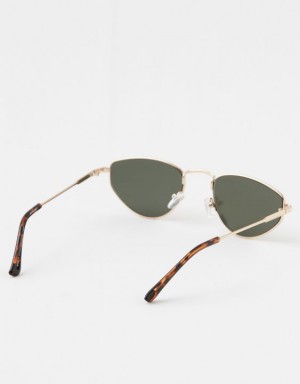 Aerie Throw-Back Sunglasses Olive | 8739DIMOP