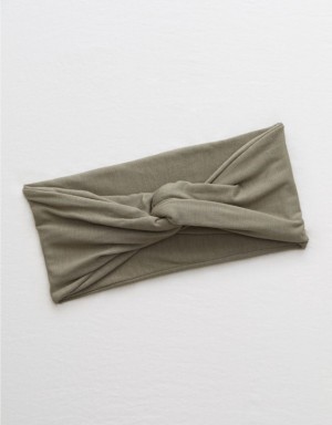 Aerie Top Knot Hair Accessories Olive | 6129VWYEO