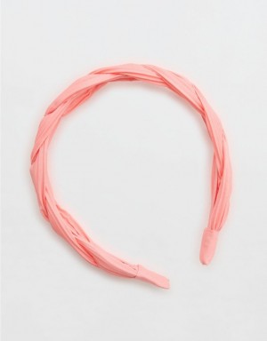 Aerie Twist Hair Accessories Pink | 8379XBUHP