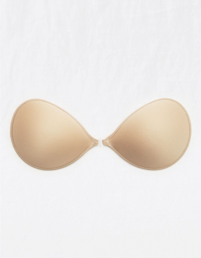 Aerie Backless Lightly Lined Bare Bras Dark Beige | 3261FHJZA