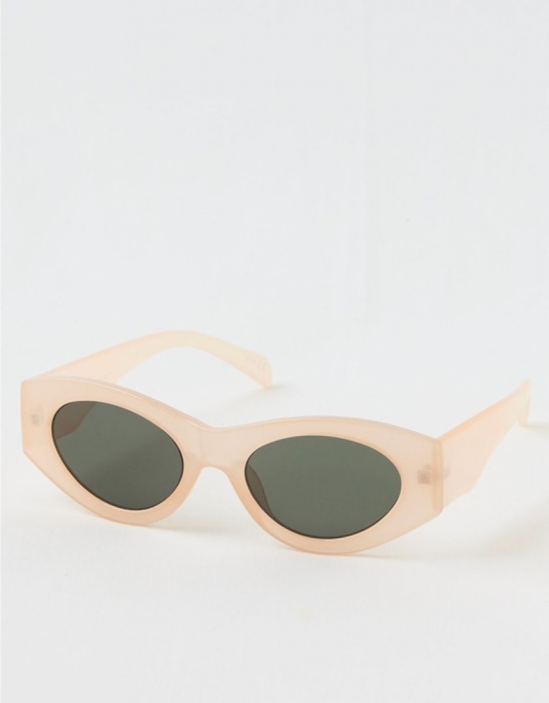 Aerie Beach Day Sunglasses Beige | 2396XHFBQ