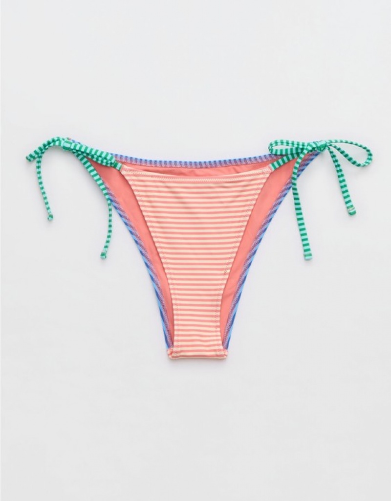 Aerie Cheekiest Tie Bikini Bottom Multicolor | 8136AQPZR