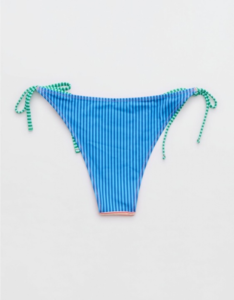 Aerie Cheekiest Tie Bikini Bottom Multicolor | 8136AQPZR