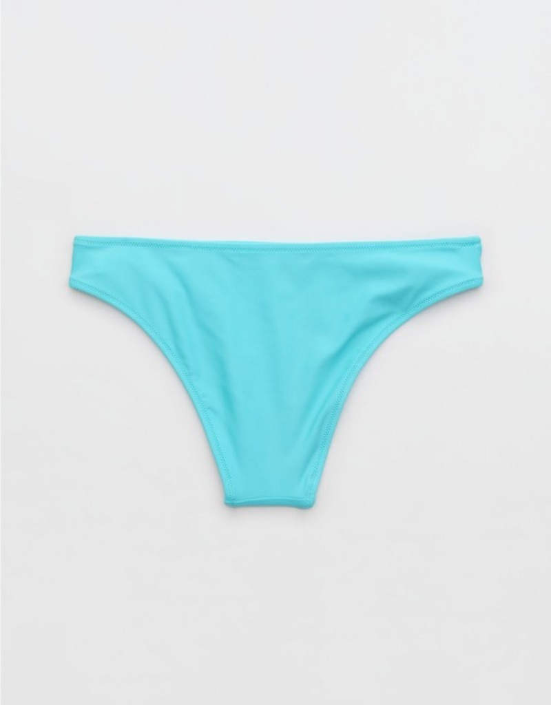 Aerie Cheeky Bikini Bottom Blue | 0185CMRVP