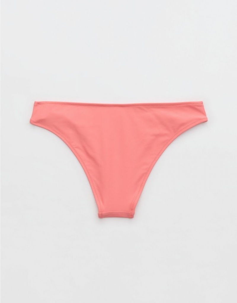 Aerie Cheeky Bikini Bottom Coral | 3214BIRFT