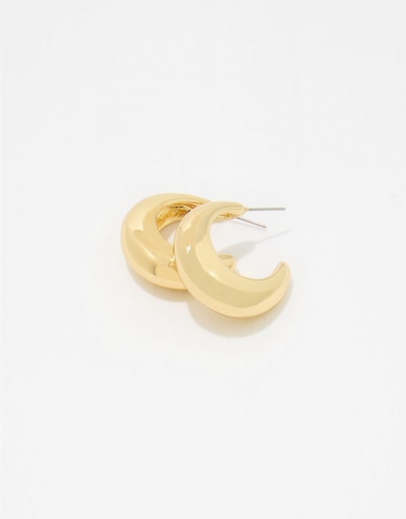 Aerie Chunky Hoop Jewelry Gold | 7642QLHPN