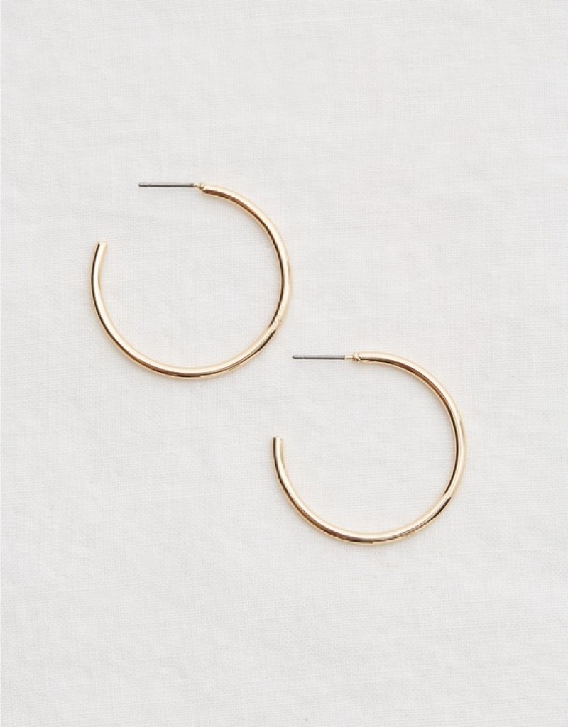 Aerie Classic Hoop Jewelry Gold | 6174TNMPD