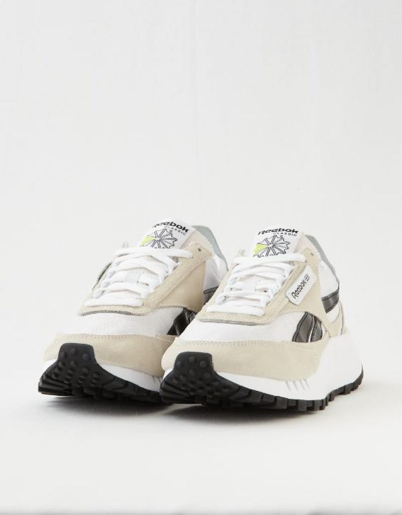 Aerie Classic Leather Legacy Sneakers White | 6019FZKJE