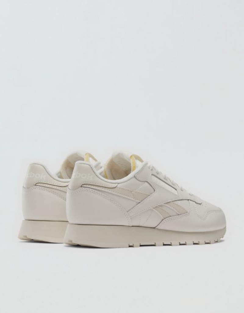 Aerie Classic Leather Sneakers White | 9548SCOVE