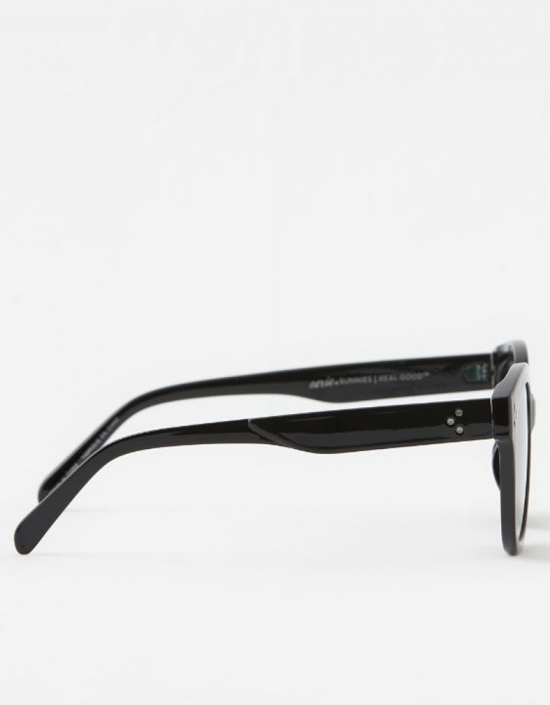 Aerie Dare To Square Sunglasses Black | 7198QCIVB