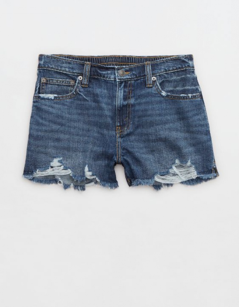 Aerie Daydream Denim Shorts Blue | 8053BEPFK